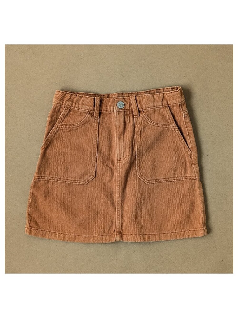 H&M Children's Rust Cotton Denim Skirt